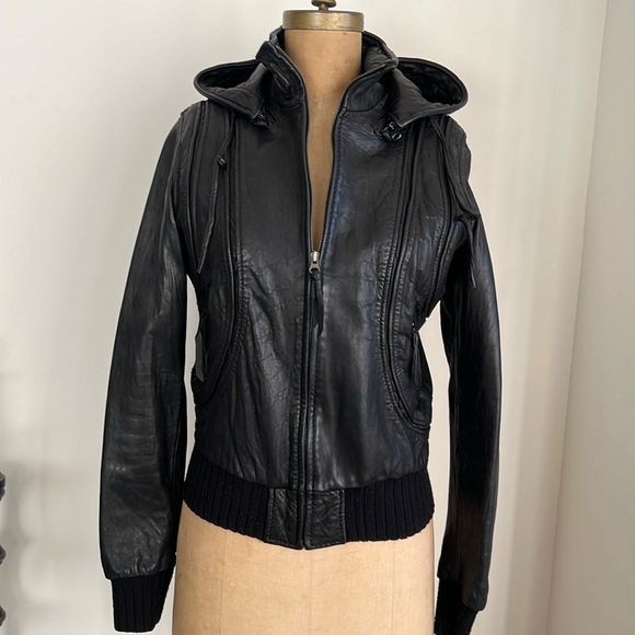 Vintage Leather Bomber Aviator Jacket - Picture 4 of 16